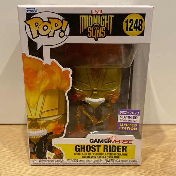 Funko Pop! Ghost Rider midnight Suns #1248 2023 SDCC Shared exclusive - Picture 1 of 3